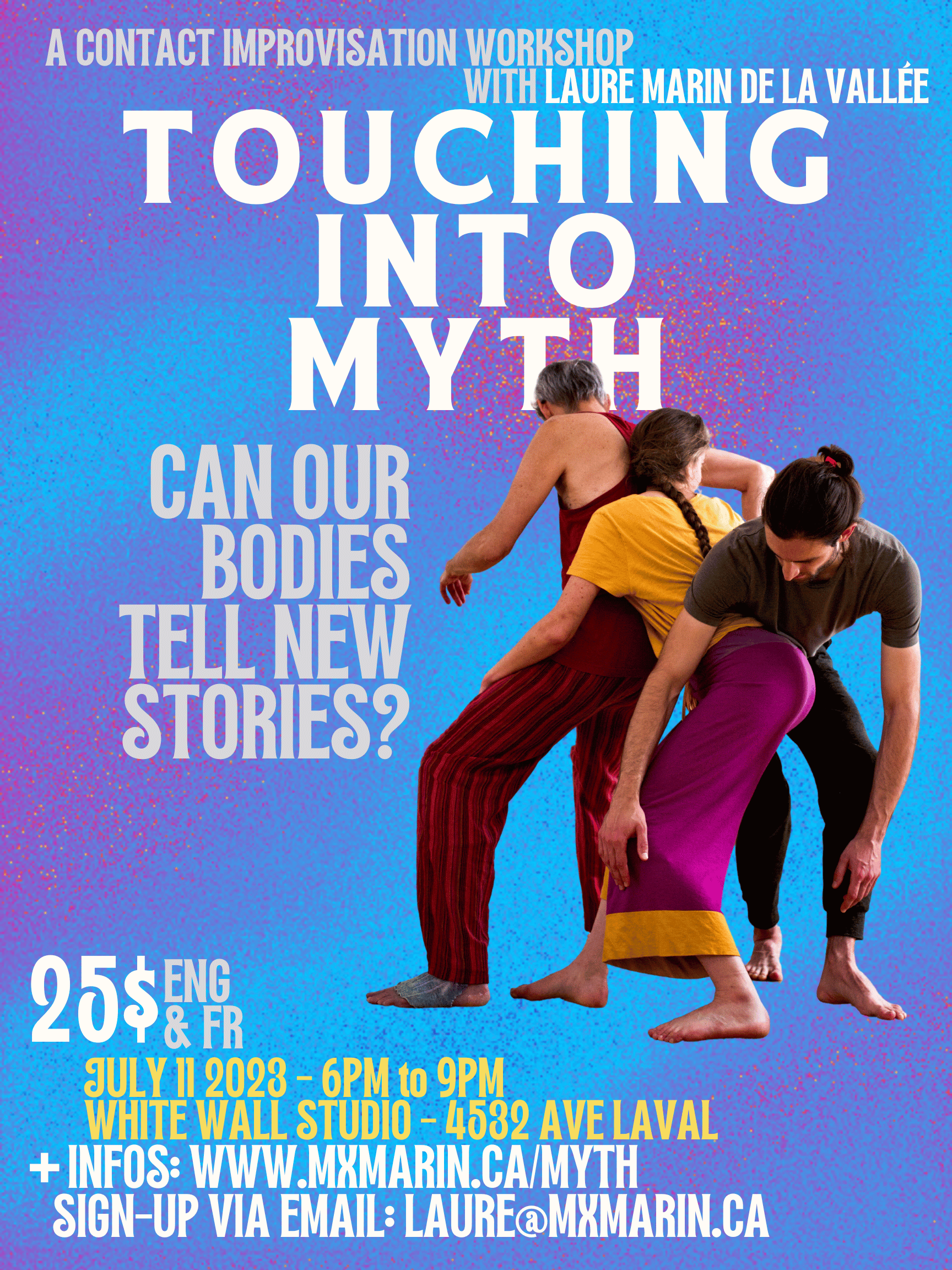 Touching Into Myth event poster